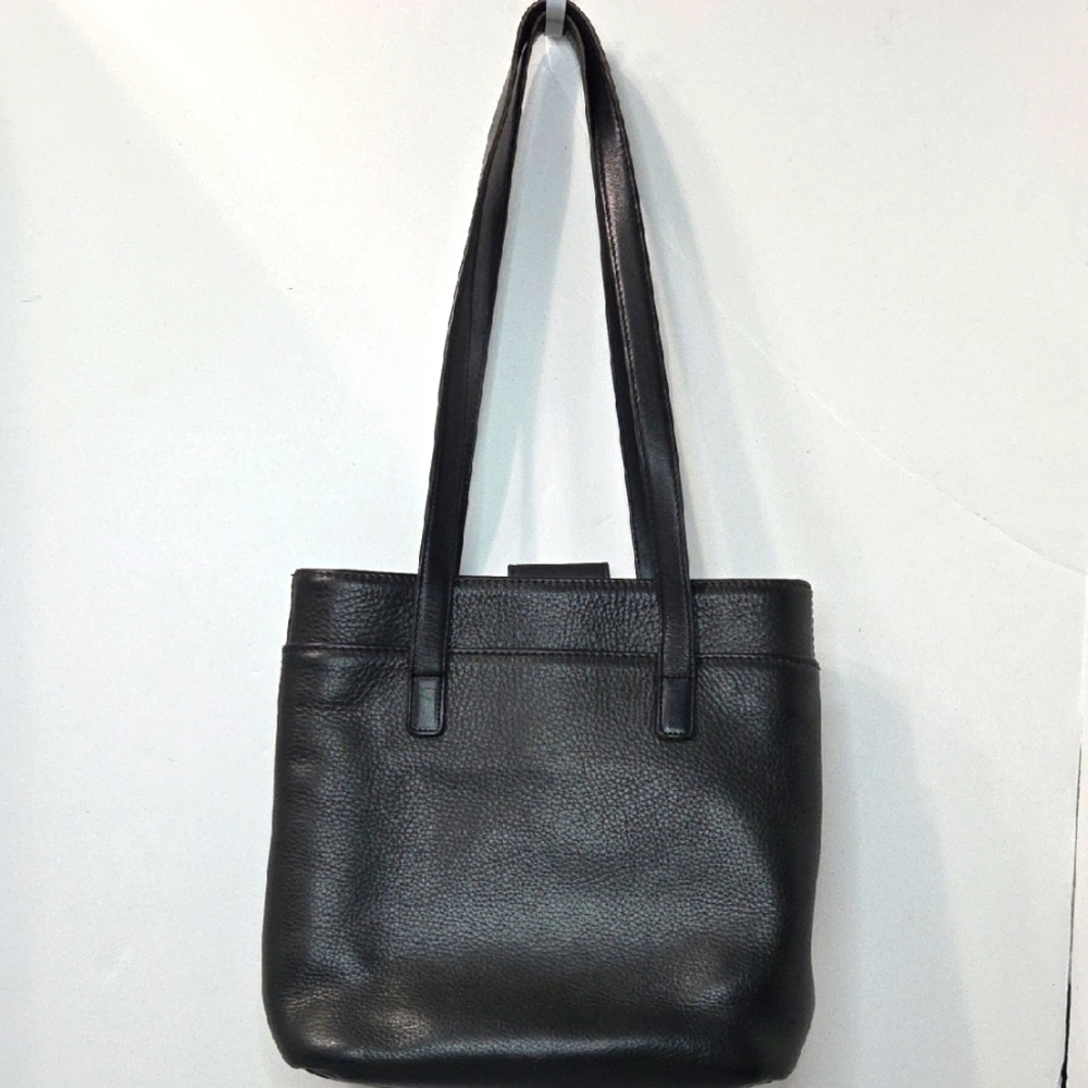 Coach Vintage Black Leather Tote Bag 6810